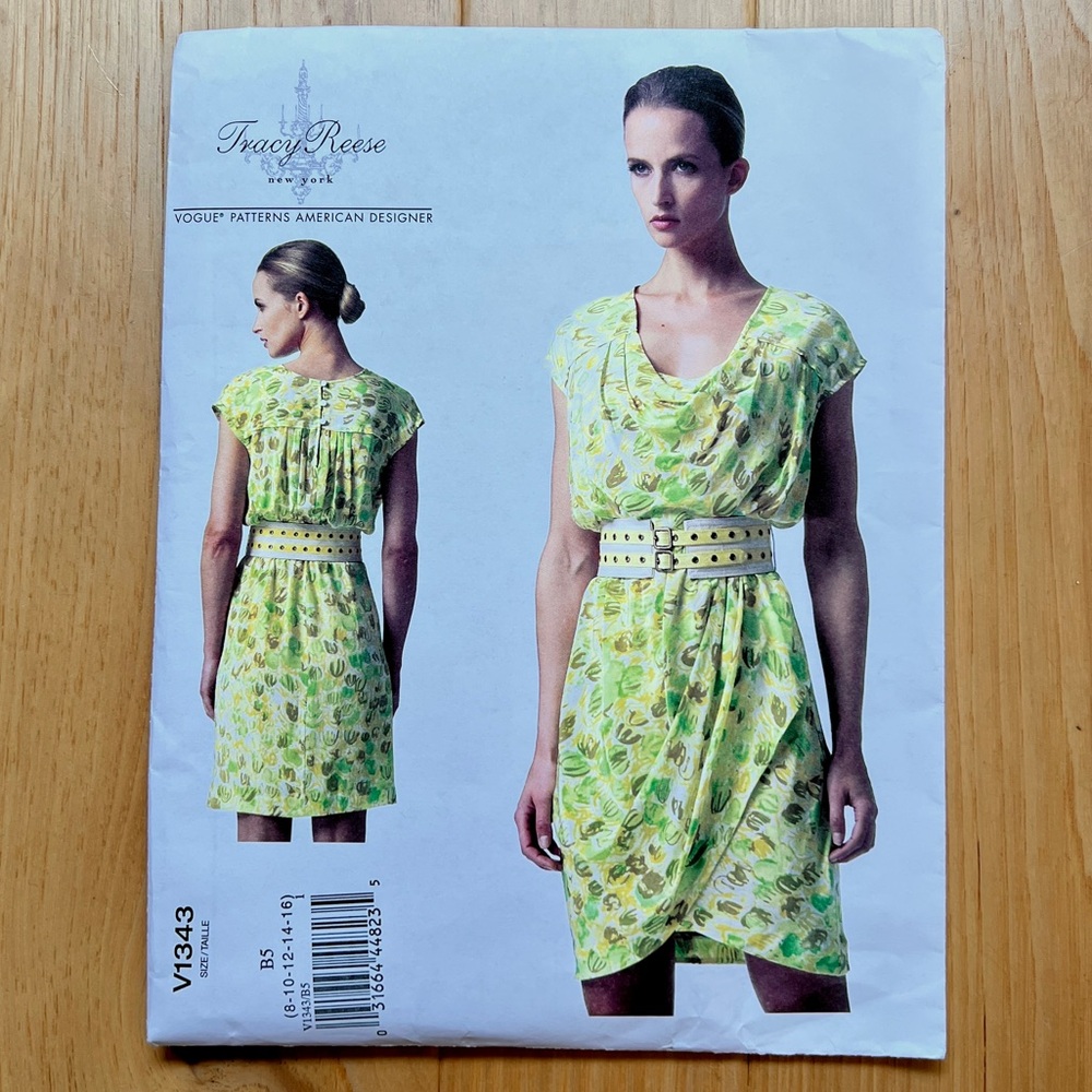 Tracy Reese Vogue 1343 Dress Pattern
